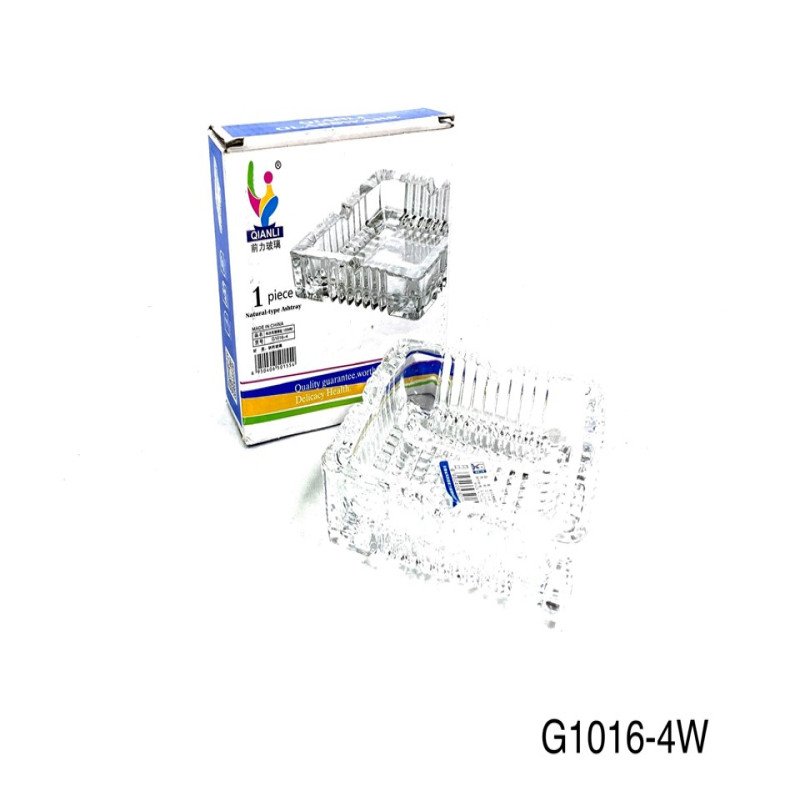 GS0017 - Ashtray Glass G1016-4W Clear
