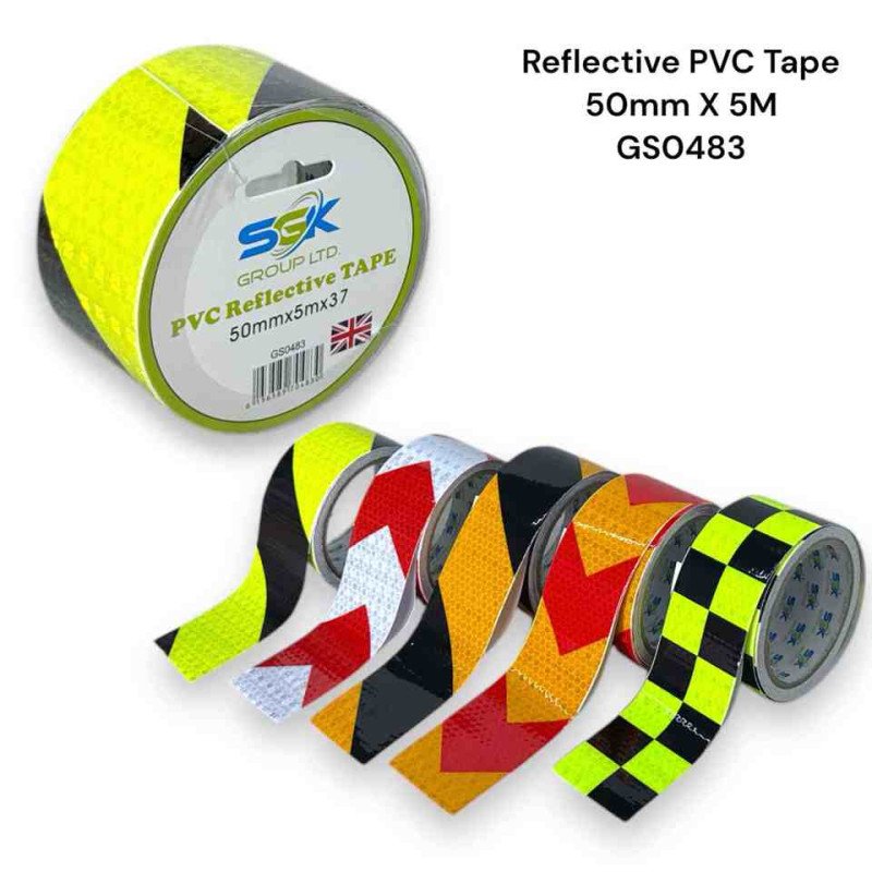 Reflective Tape 50mm X 5M Arrow Z85005A GS0483