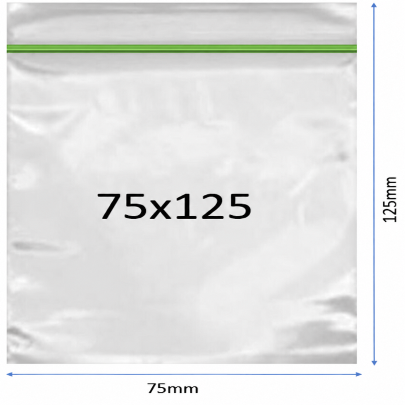 Plain Baggy Zipper 75x125
