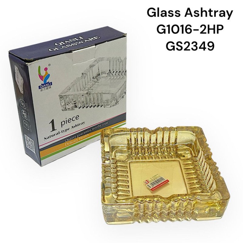 GS2349 - Ashtray Glass G1016-2HP IRIDECENT SHINY