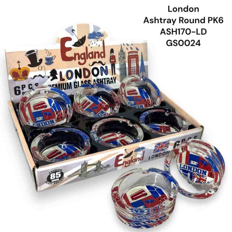 GS0024 - Glass Ashtray ASH170-LD