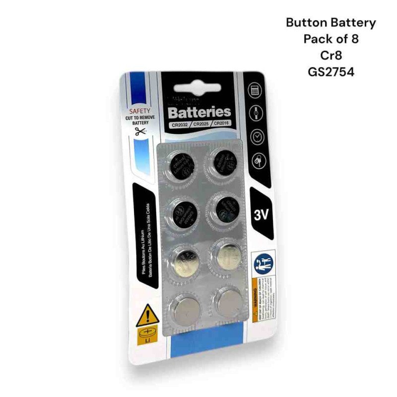 GS2754 - CR8 Lithium 3V Battery PK8