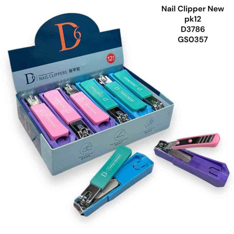 Nail Clipper D3786 pack of 12 Mix Design Gs0357