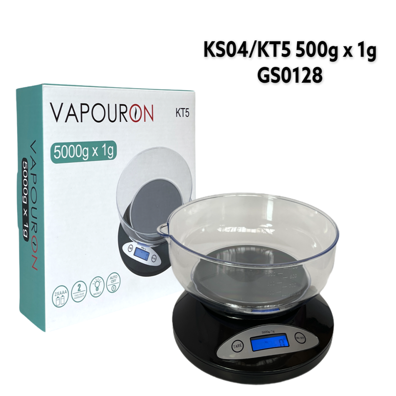 GS0128 - Scale KS04 Vapouron KS04 / KTS NEW Kitchen scale 5000g x 1g