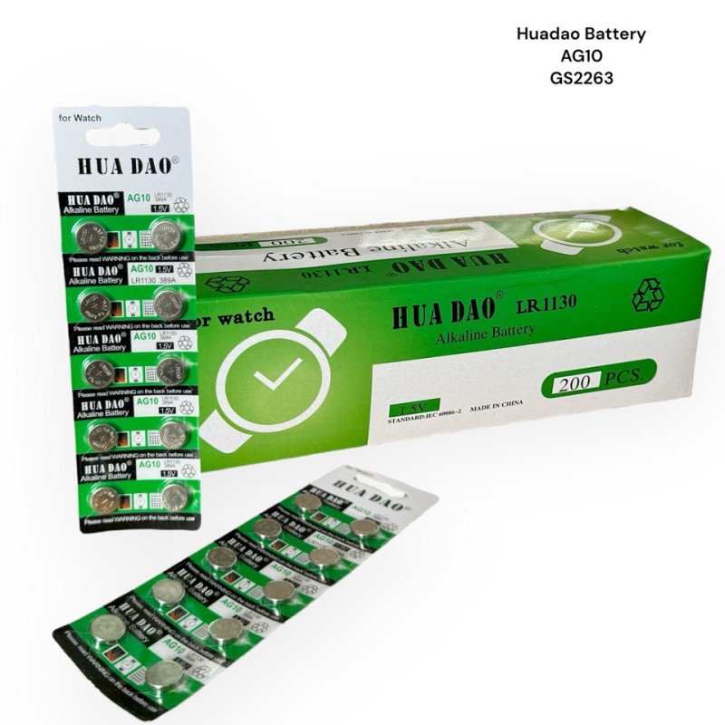 GS2263 - HUADAO Alkaline Battery AG10 PK10