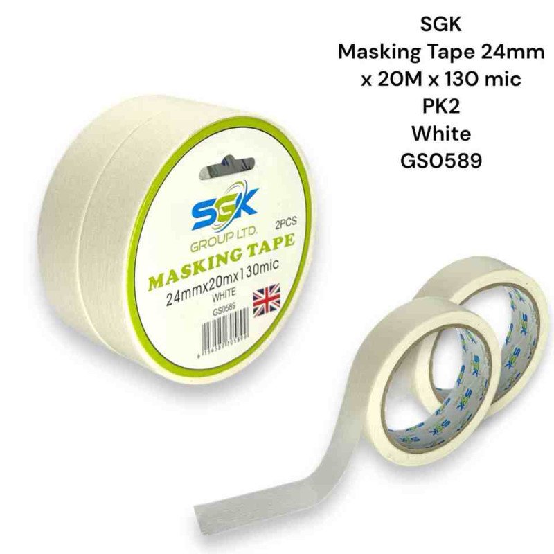 GS0589 - SGK Masking tape 24MM X 20M 2PK