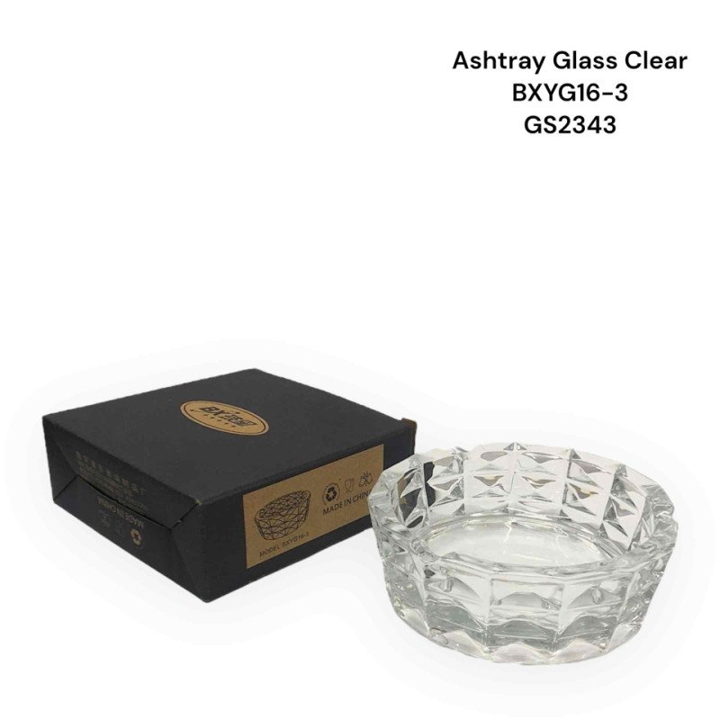GS2343 - Ashtray Glass BXYG16-3 clear