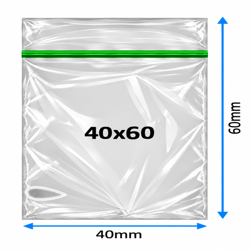 Plain Baggy Zipper 40x60