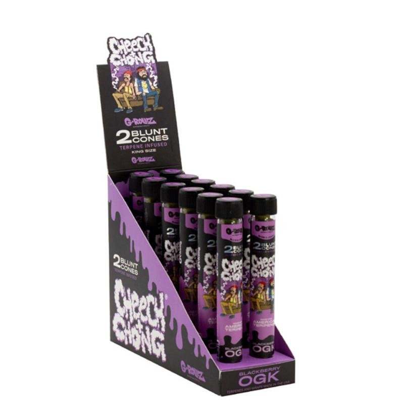 G-Rollz C/Chong Blunt Cones PK12x2- Blackberry OGK