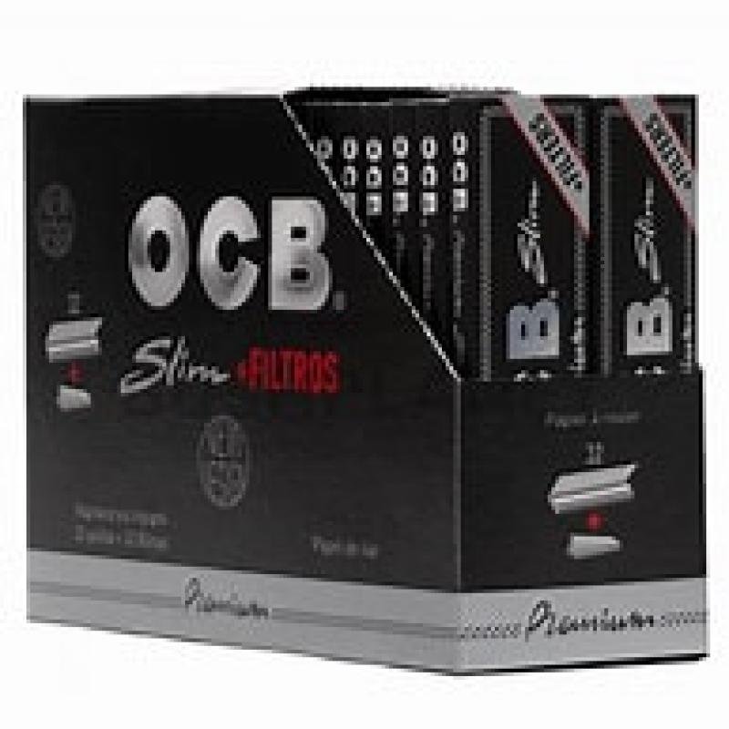 OCB Black KS Slim+Tips PK32