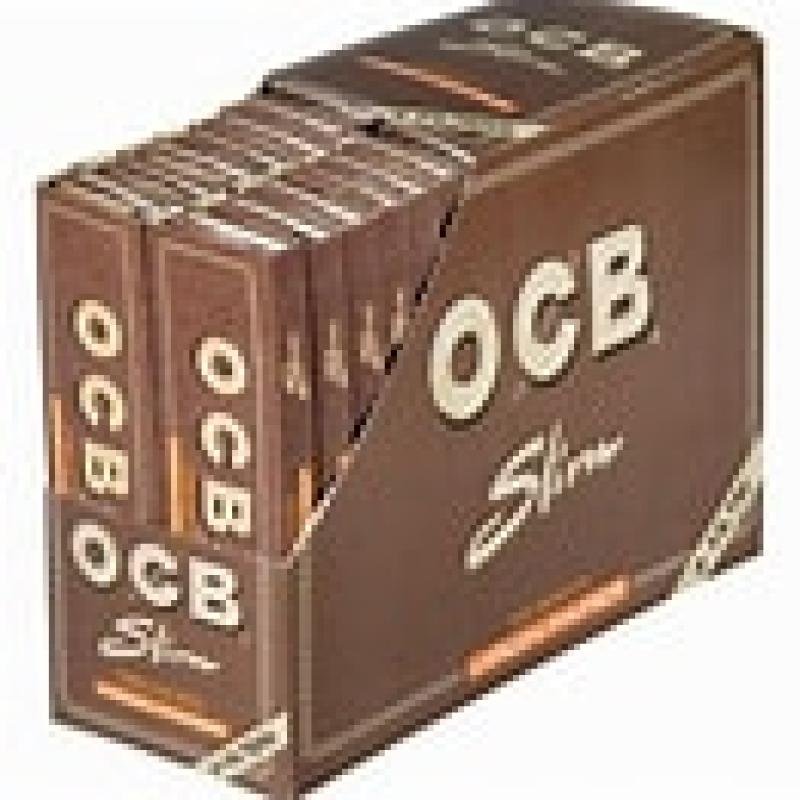 OCB Brown KS Slim+Tips PK32