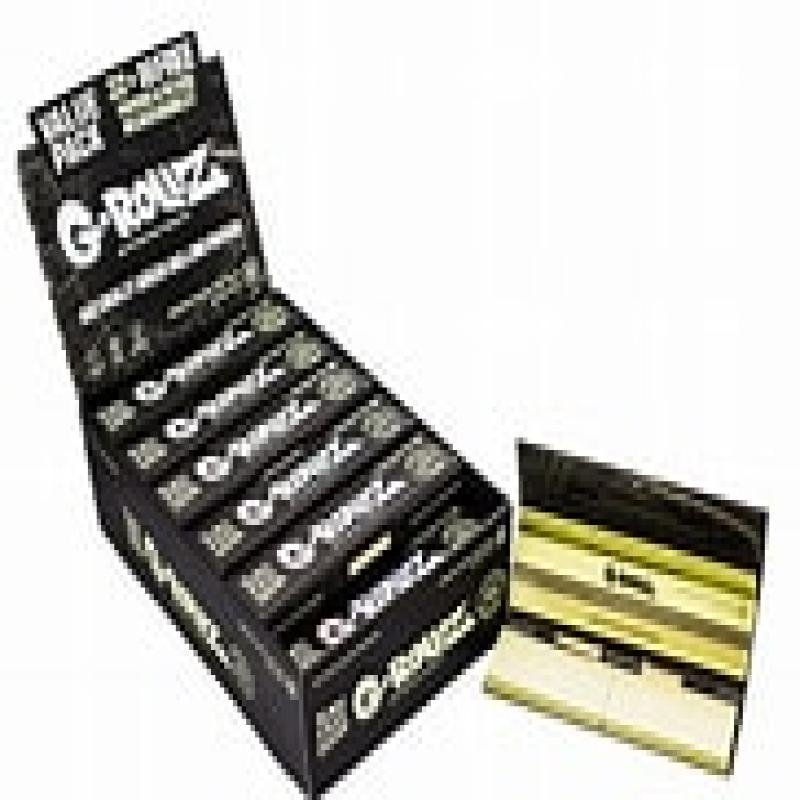 G-Rollz Black Medicago Sativa Paper + Tips PK24