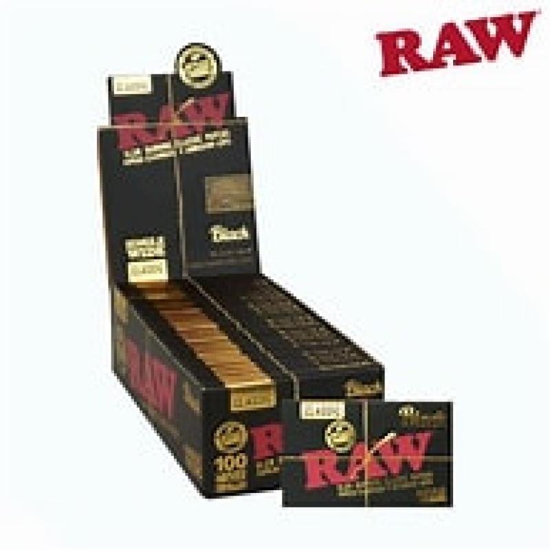 Raw Black SW DW Rolling Paper PK25