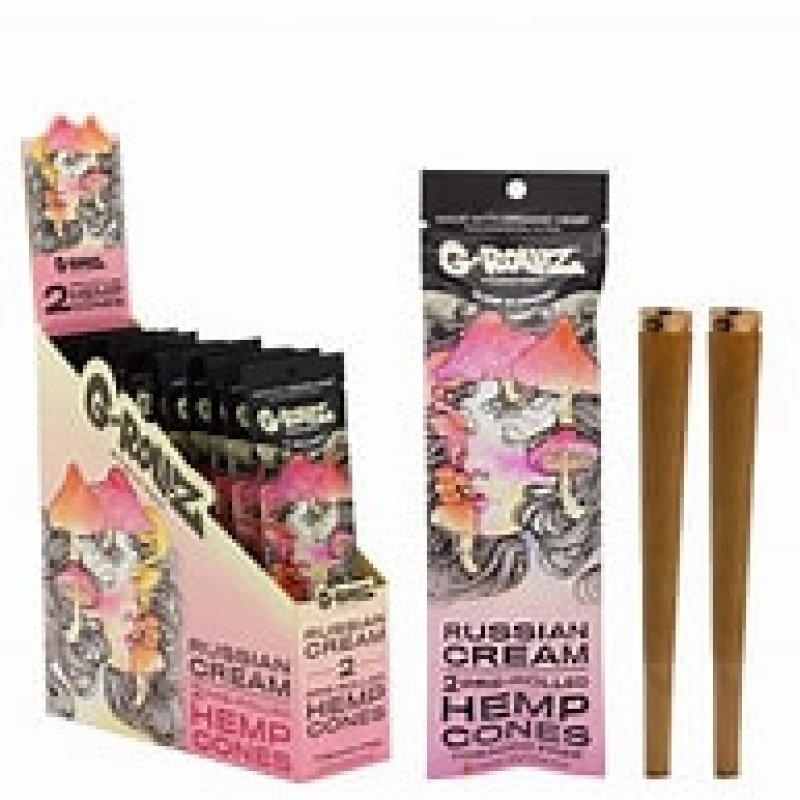 G-Rollz Hemp Cones PK12- Russian Cream