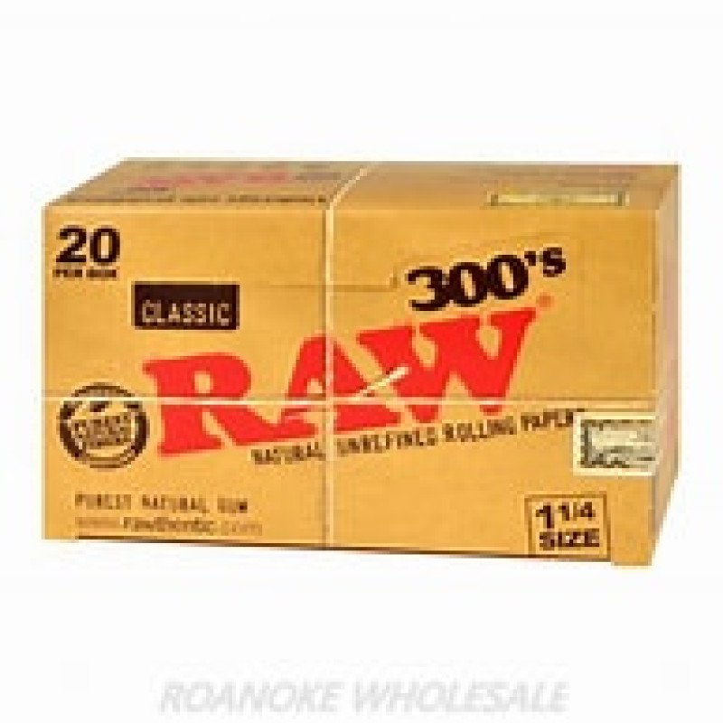 RAW Classic 300's 1Â¼ Rolling Papers PK20