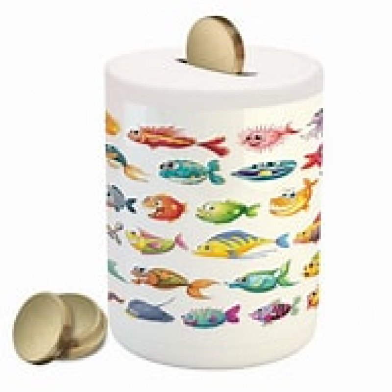 Money Tin Small FISH - GS0048