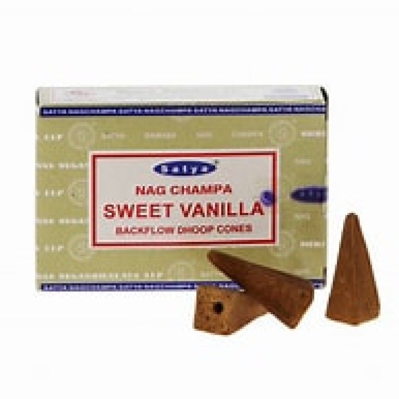 Satya Dhoop Cones Sweet Vanilla