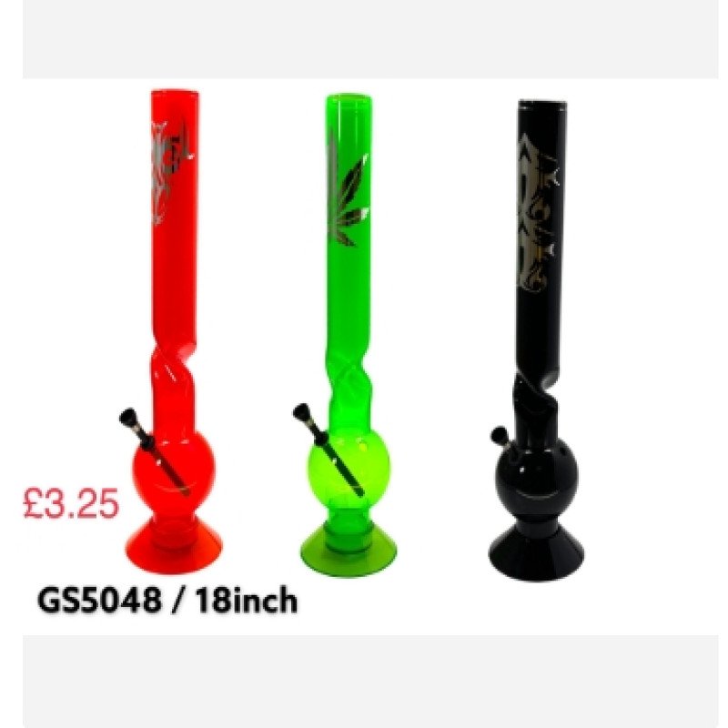 GS5048 - New Acrylic Bong 18INCH