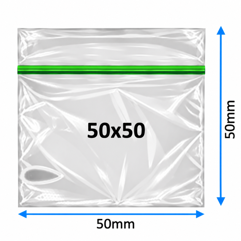 Plain Baggy Zipper 50x50