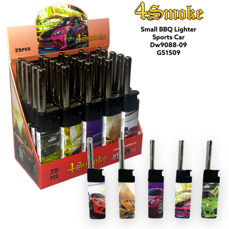 4 Smoke BBQ Lighter PK25 DW9088-09 SPORTS CAR - GS1509