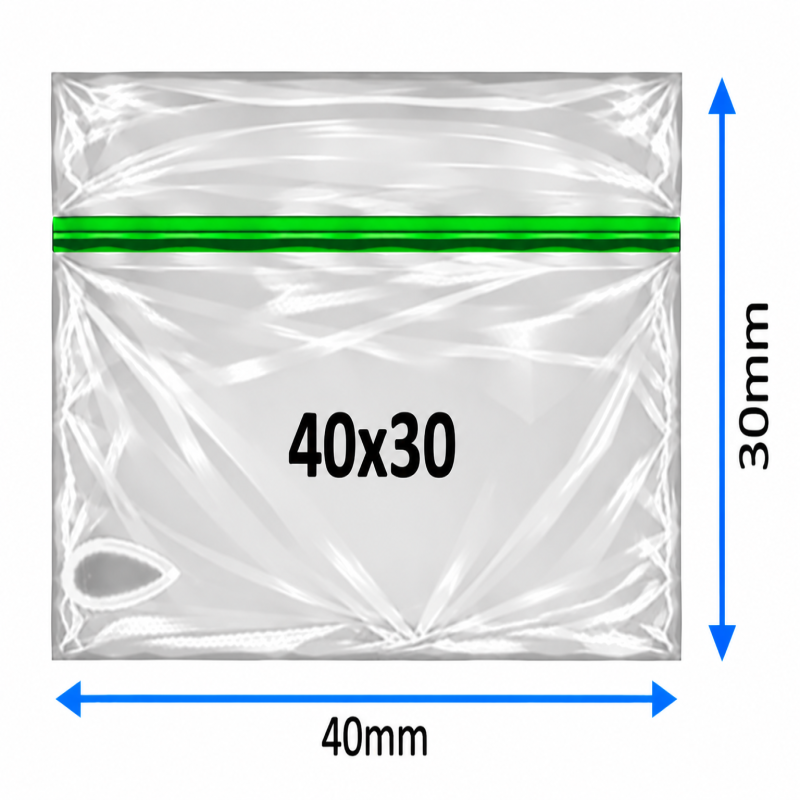 Plain Baggy Zipper 40x30