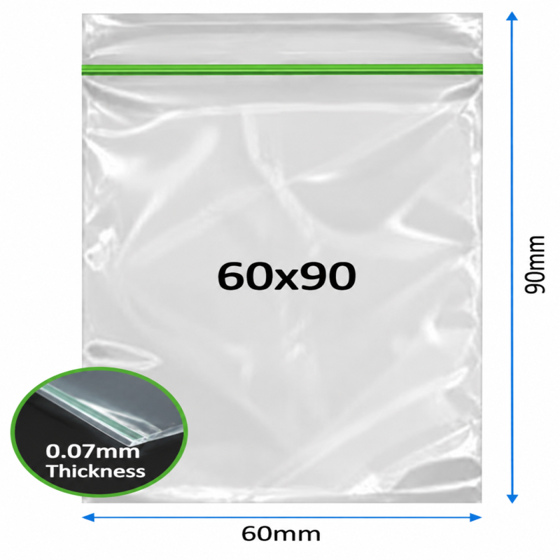 Plain Baggy Zipper 60x90 0.07