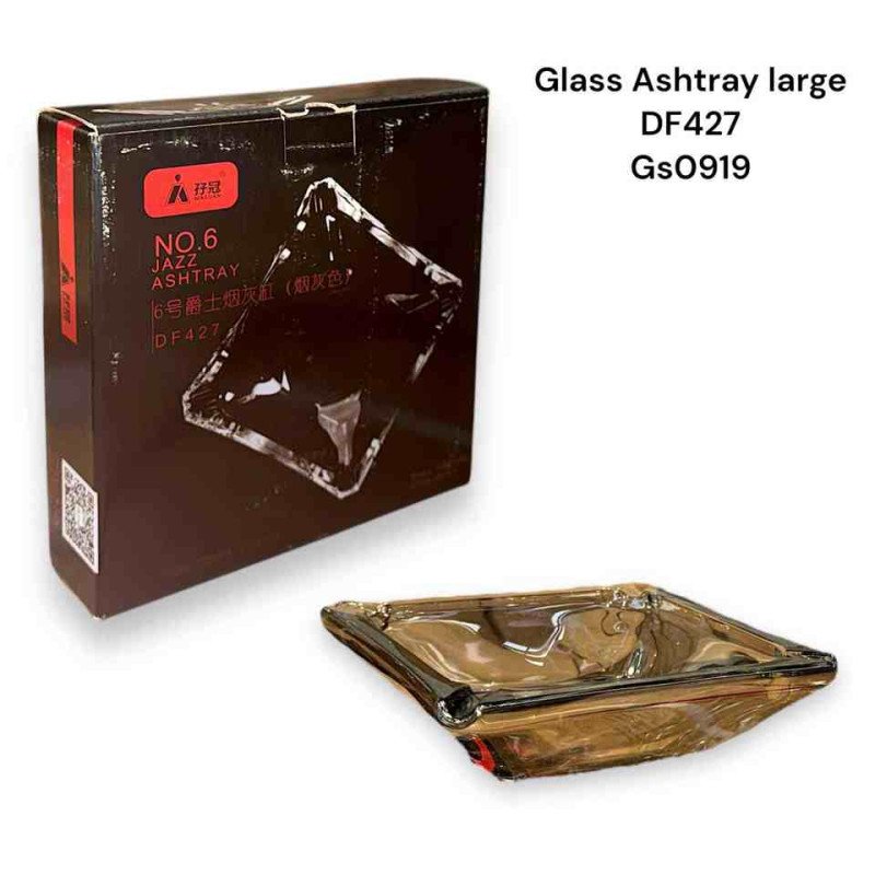 GS0919 - Glass Ashtray DF427 Silver