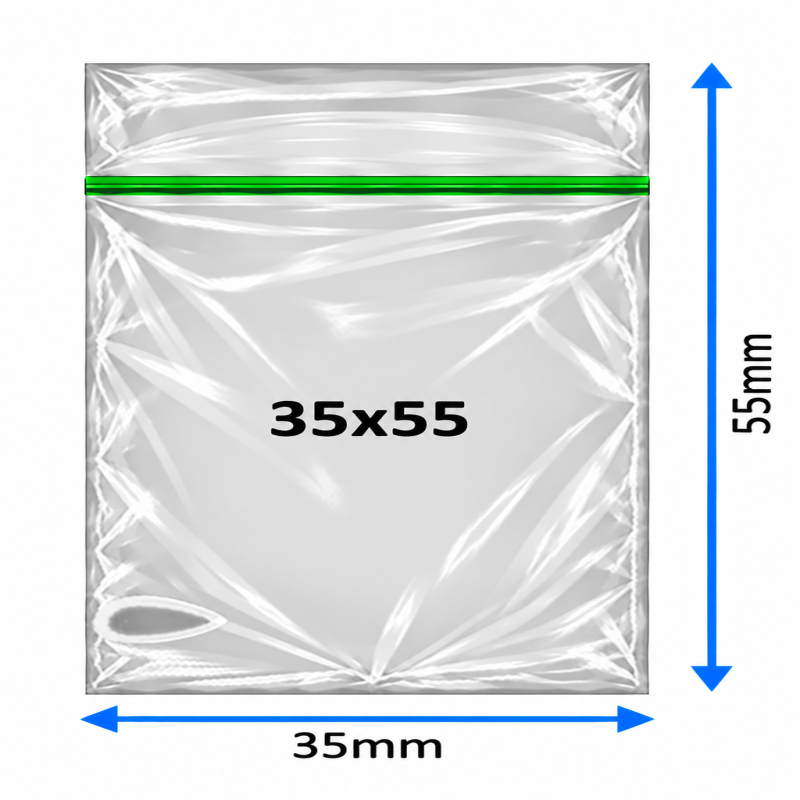 Plain Baggy Zipper 35x55