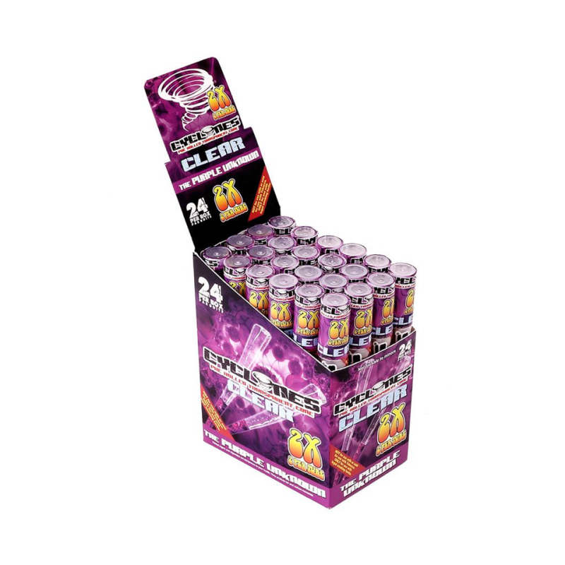 Cyclones Clear Cone PK.24 2x Purple
