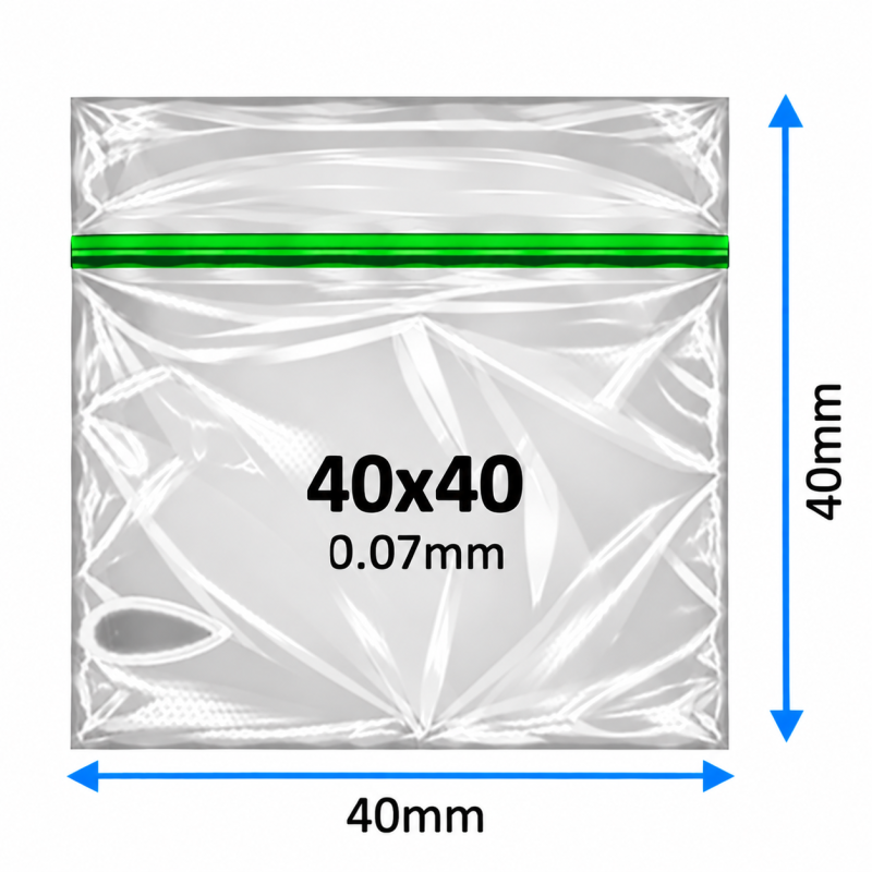Plain Baggy Zipper 40x40 0.07