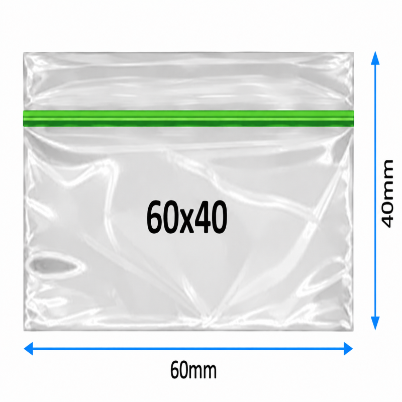 Plain Baggy Zipper 60x40