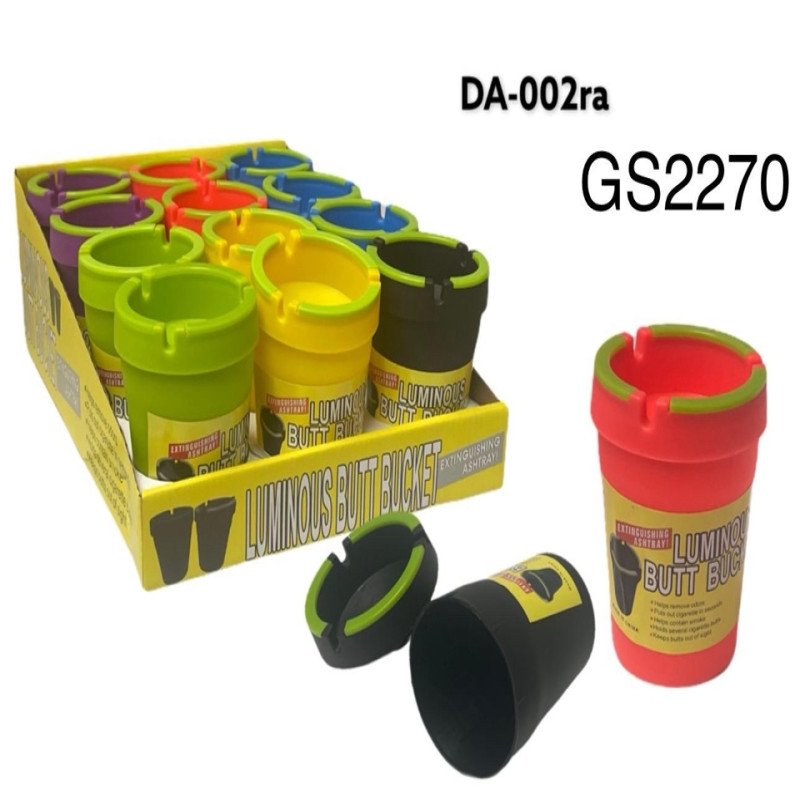 GS2270 - Ashtray AST01 Car Plastic Ashtray MIX COLOUR