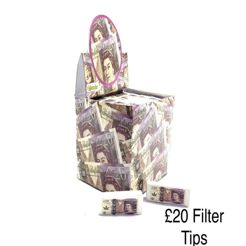 Roaches - 20 Pound Note (Â£20) Rolling Tips Roaches