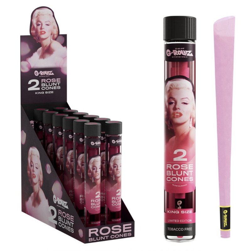 G-Rollz Blunt Cones PK12x2- Rose Lady