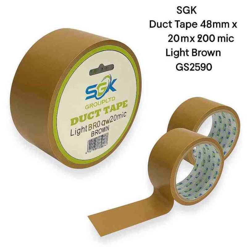 Duct tape 48MM x 20M BROWN GS2590