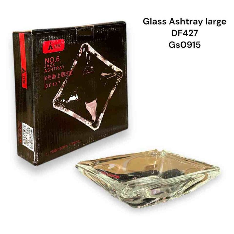 GS0915 - Glass Ashtray DF427 Clear