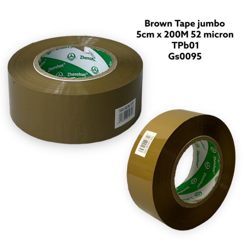 Jumbo Tape 250m TPB01 Brown 50x250 GS0095