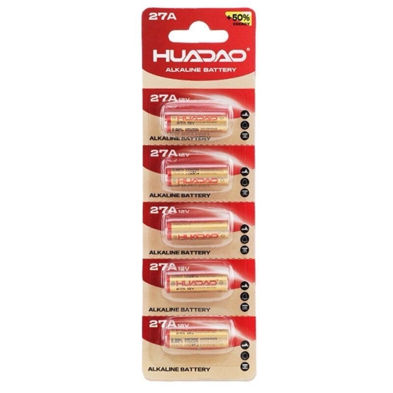 GS1976 - HUADAO Alkaline Battery 12V 27A A27 PK5
