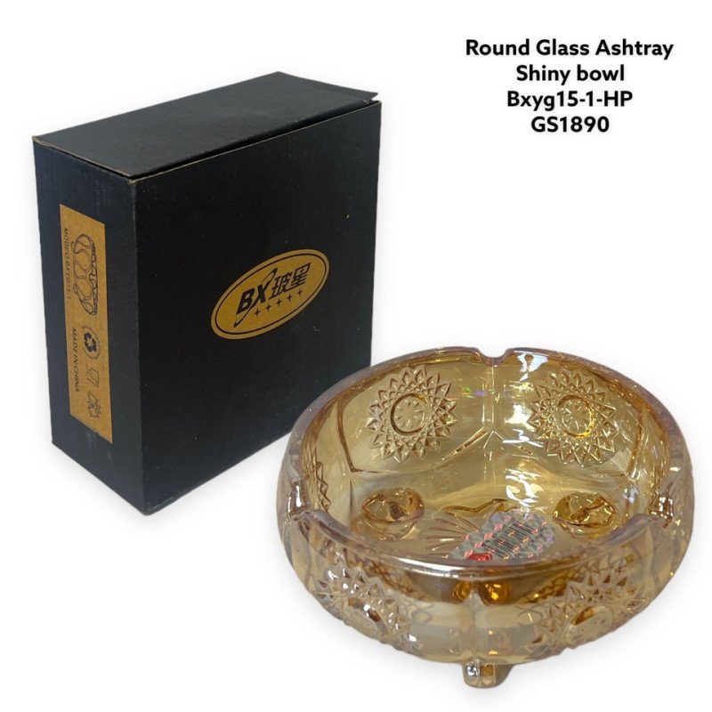 GS1890 - Ashtray Glass BXYG15-1-HP SHINY MIX