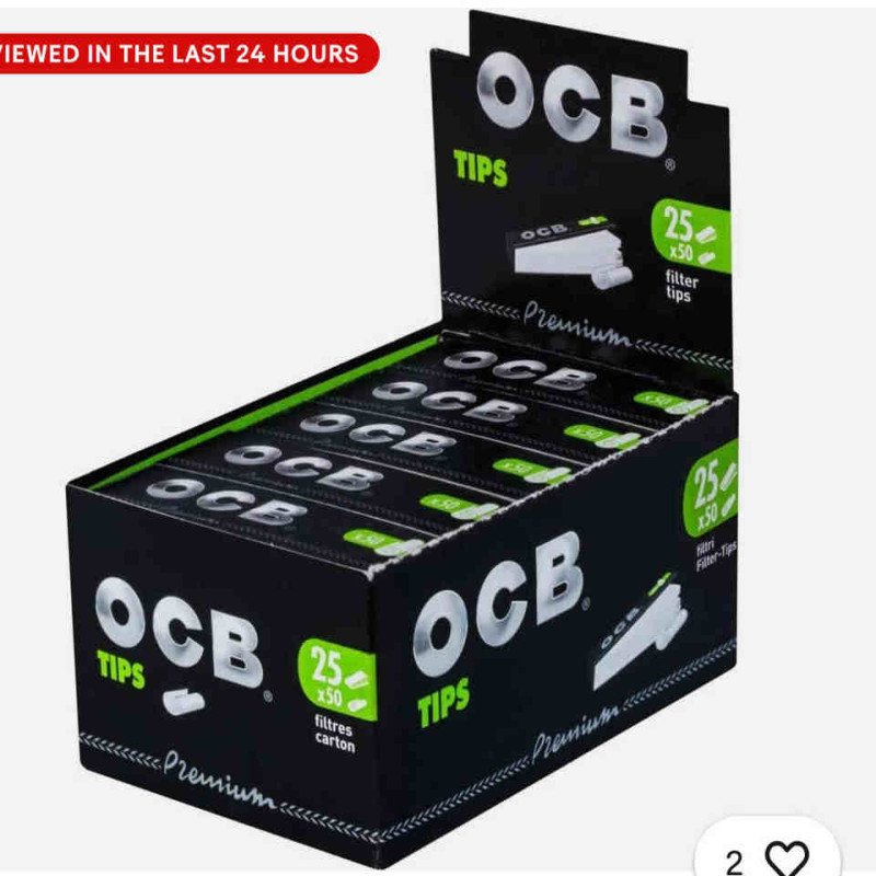 OCB Tips Black PK50