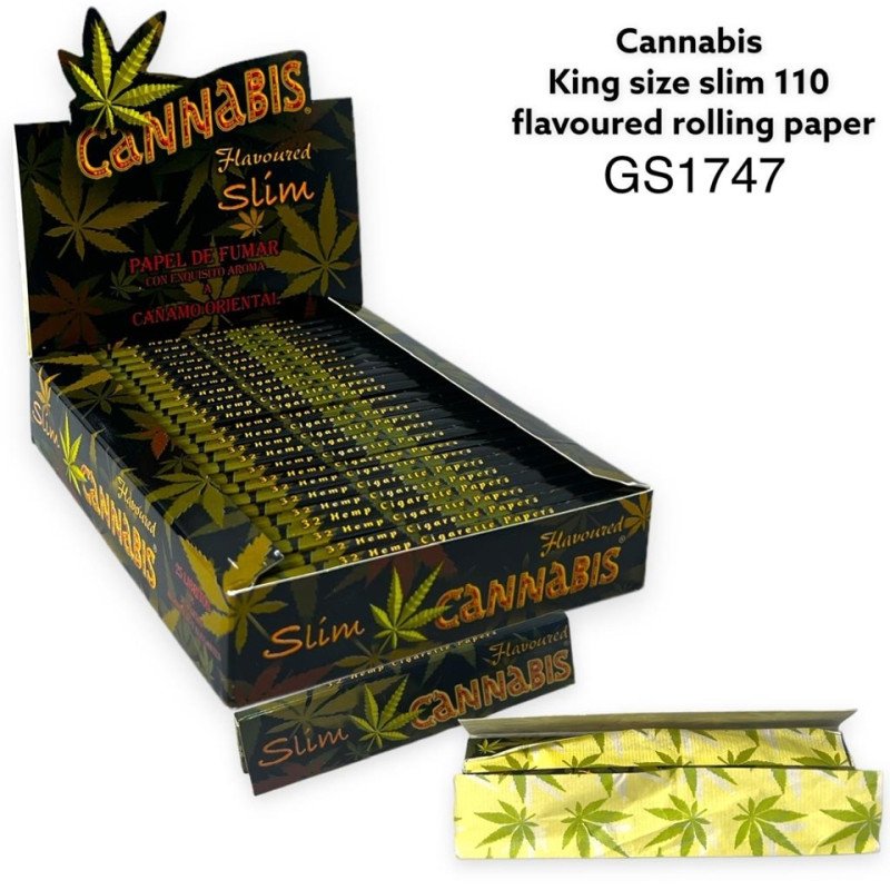 Cannibis Flavoured 1Rolling Paper King Size 110mm - GS1747