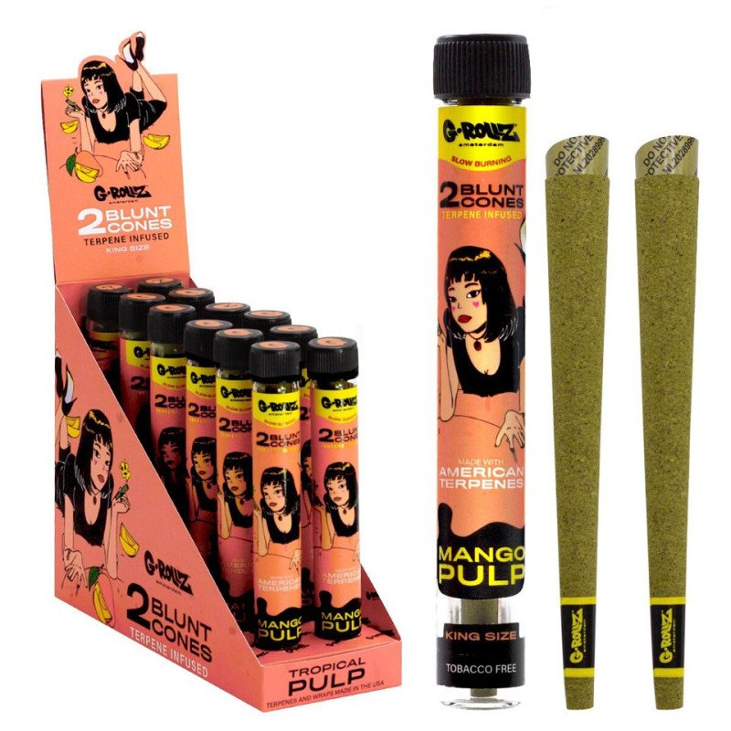 G-Rollz Blunt Cones PK12x2- Tropical Pulp Lady