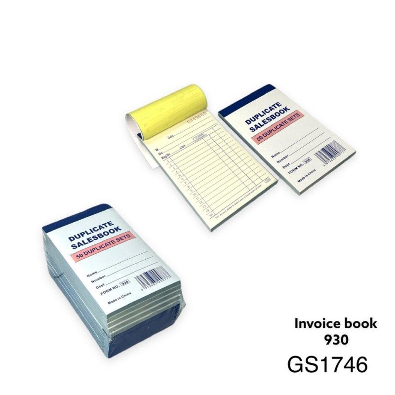 Invoice Book Mini 930 - GS1746