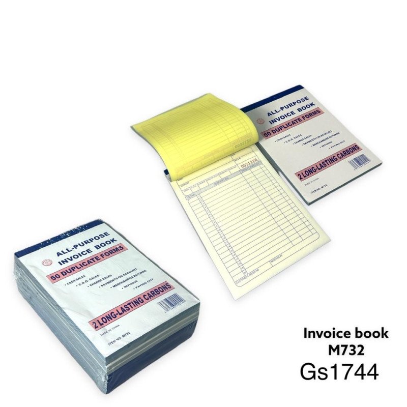 Invoice Book Small M732 - GS1744