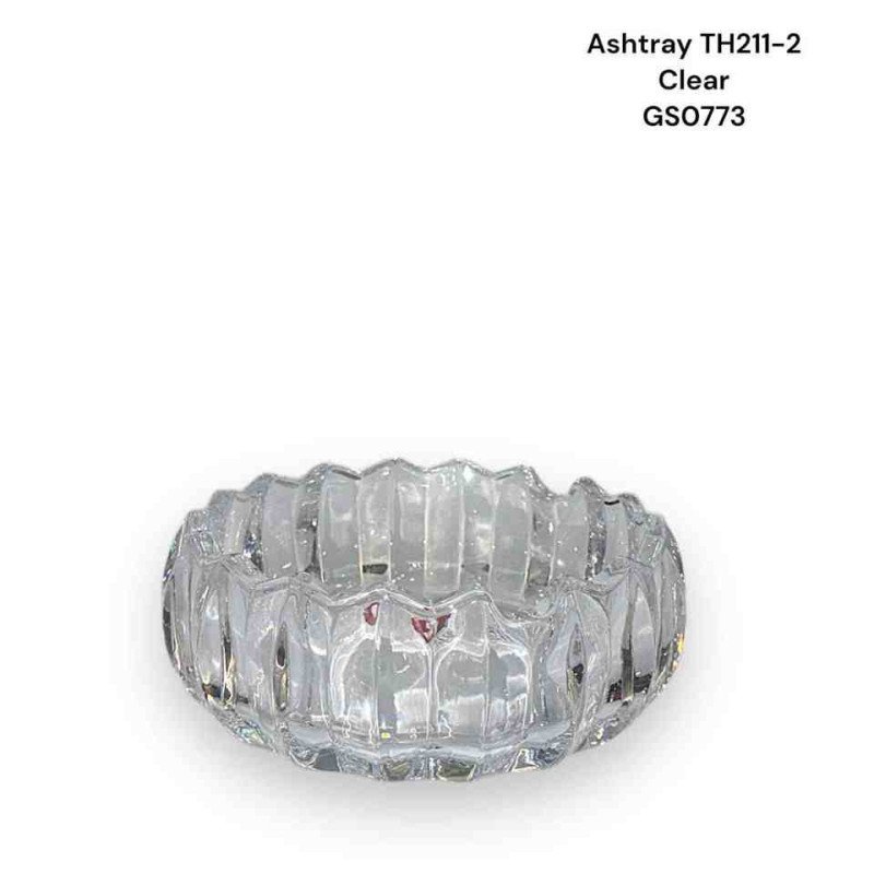GS0773 - Glass Ashtray TY1211-2 Clear
