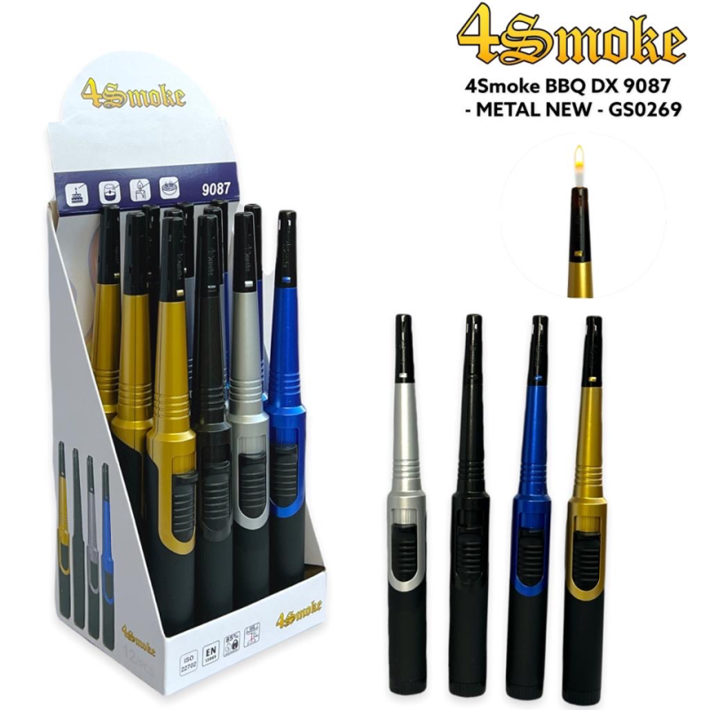 4SMOKE Lighter JET BBQ NEW METALIC DX9087 / XHG9087 - GS0269
