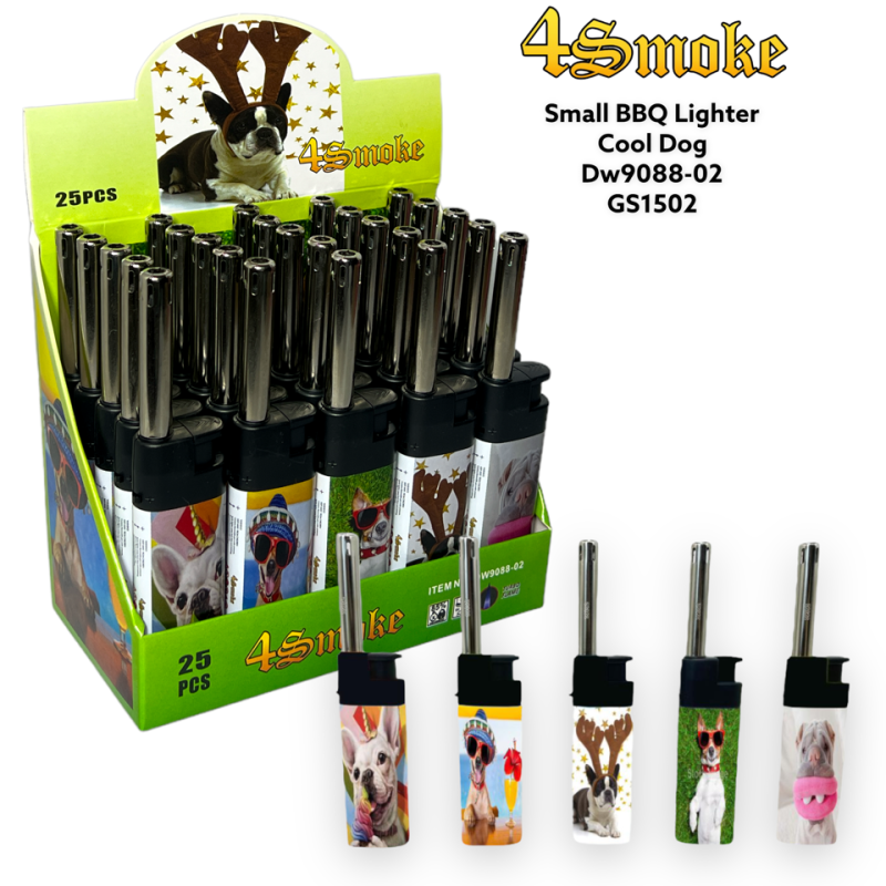 4 Smoke BBQ Lighter PK25 DW9088-02 COOL DOG - GS1502