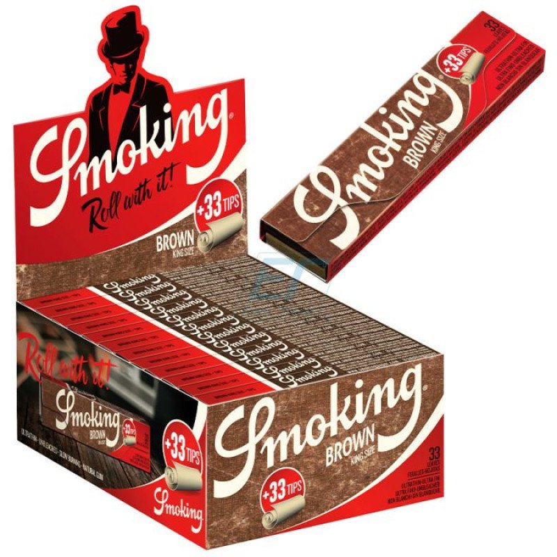 SMOKING THINNEST BROWN PAPER KS + TIPS