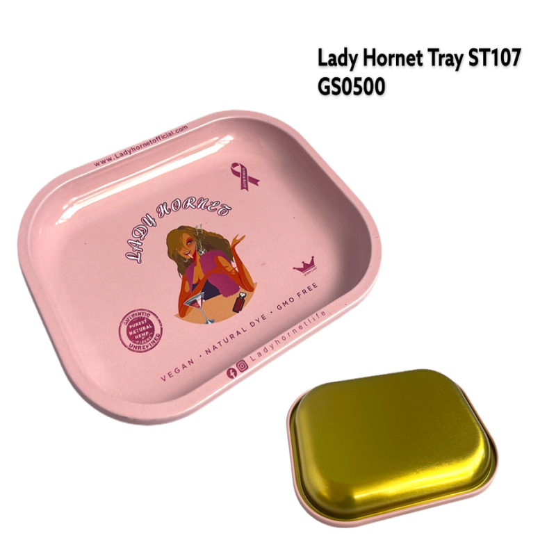 GS0500 - ST107 Metal Ash Tray Lady Hornet NEW