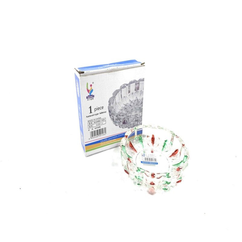 GS0572 - Ashtray Glass G1021-4 CLEAR